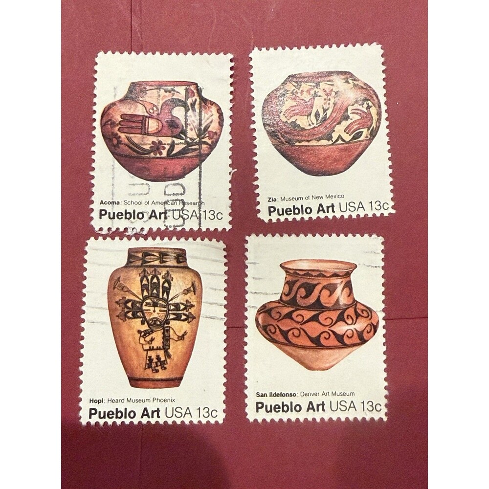 1706 - 1709 * PUEBLO ART * U.S.Postage Stamps Block Of 4 - Picture 1 of 3